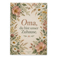 Liebevolle Postkarte für Oma mit Wildblumen
