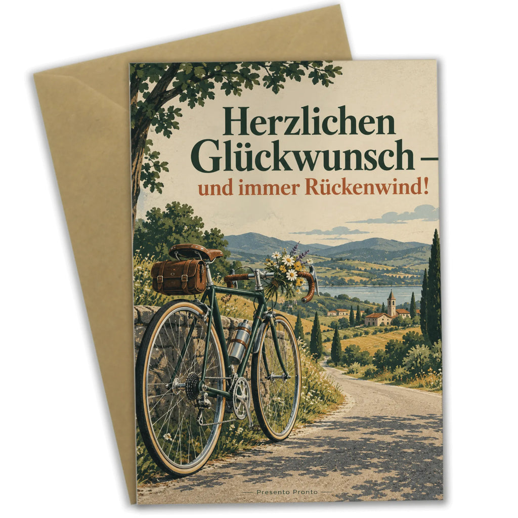 Elegante Glückwunschkarte mit Fahrrad und Wildblumen|p:2017276|h:6c53c47fb6a6aec434e991ee4bd69ba6