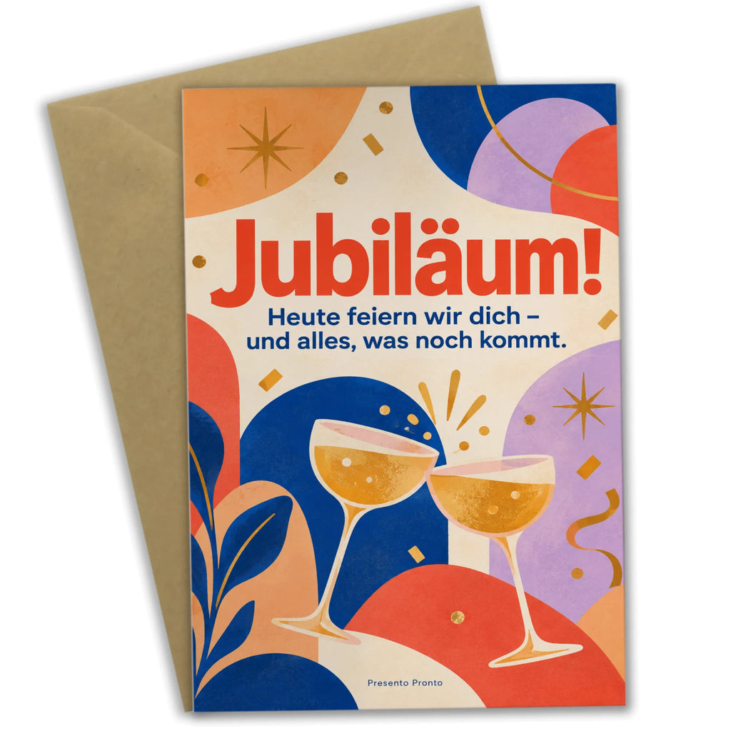 Fröhliche Glückwunschkarte zum Jubiläum mit Sternenstrahlen|p:2017278|h:8a5a7a299ee45f176313e2a348f93e18