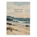 Entspannte Postkarte mit Meer für Auszeitgrüße
