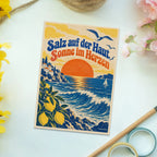 Sommerliche Meeres-Postkarte mit Terrakotta-Sonne|p:2017284|h:492db298e84b896872abe6ef26514e8d