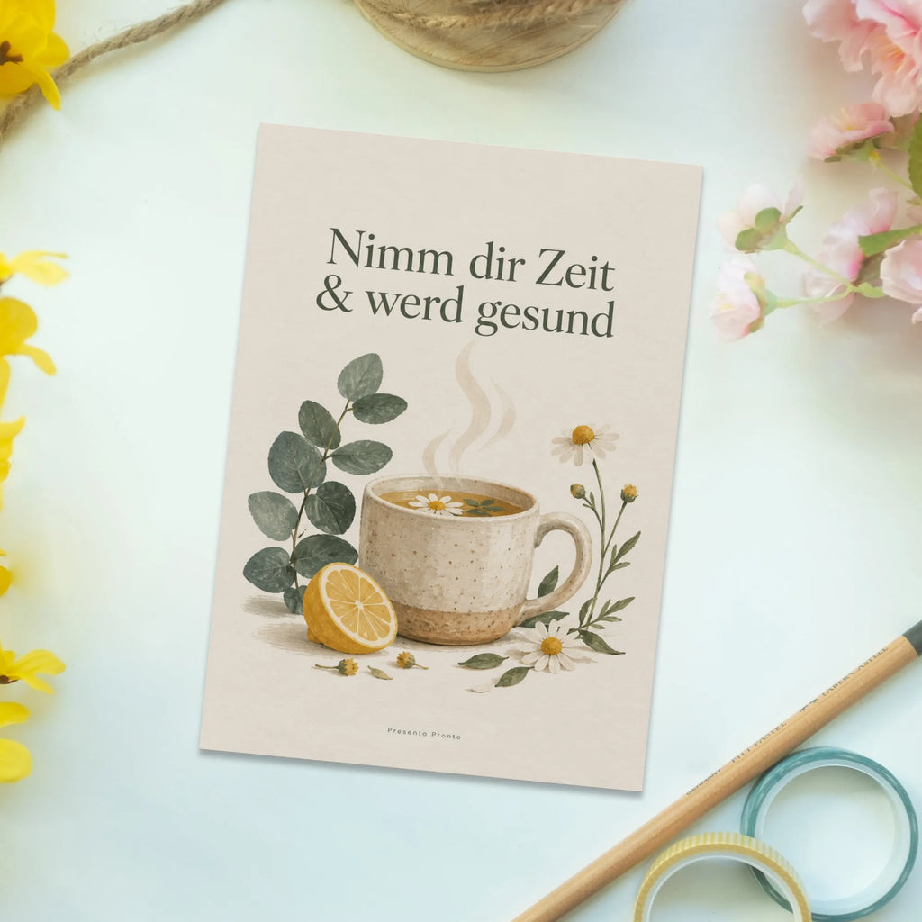 Sanfte Grußkarte zur guten Besserung mit Teetasse|p:2017289|h:016be8ab394c2c5fabd08b4ed8d05aa9