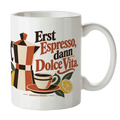 Lustige italienische Kaffeetasse für Italienfans