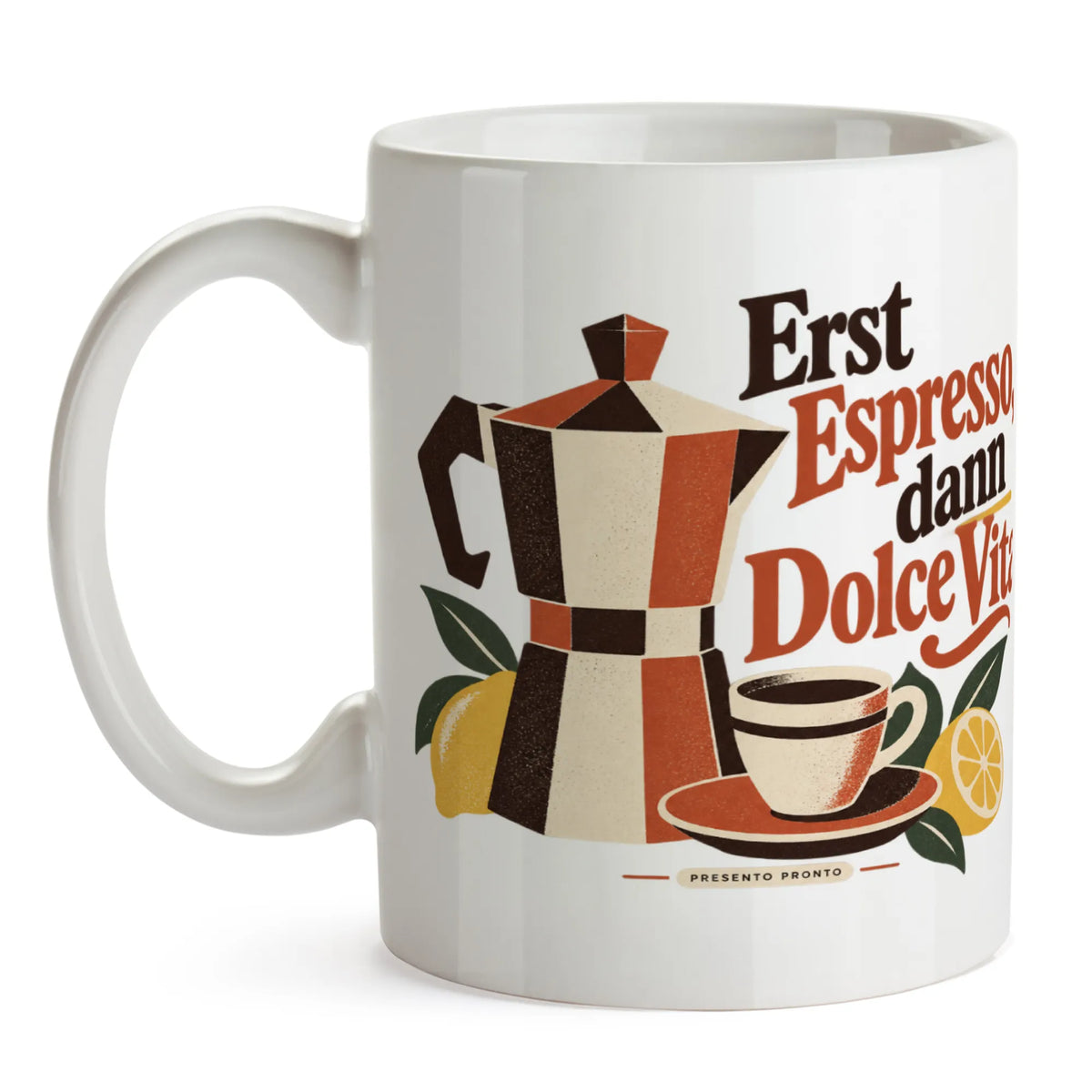 Lustige italienische Kaffeetasse für Italienfans