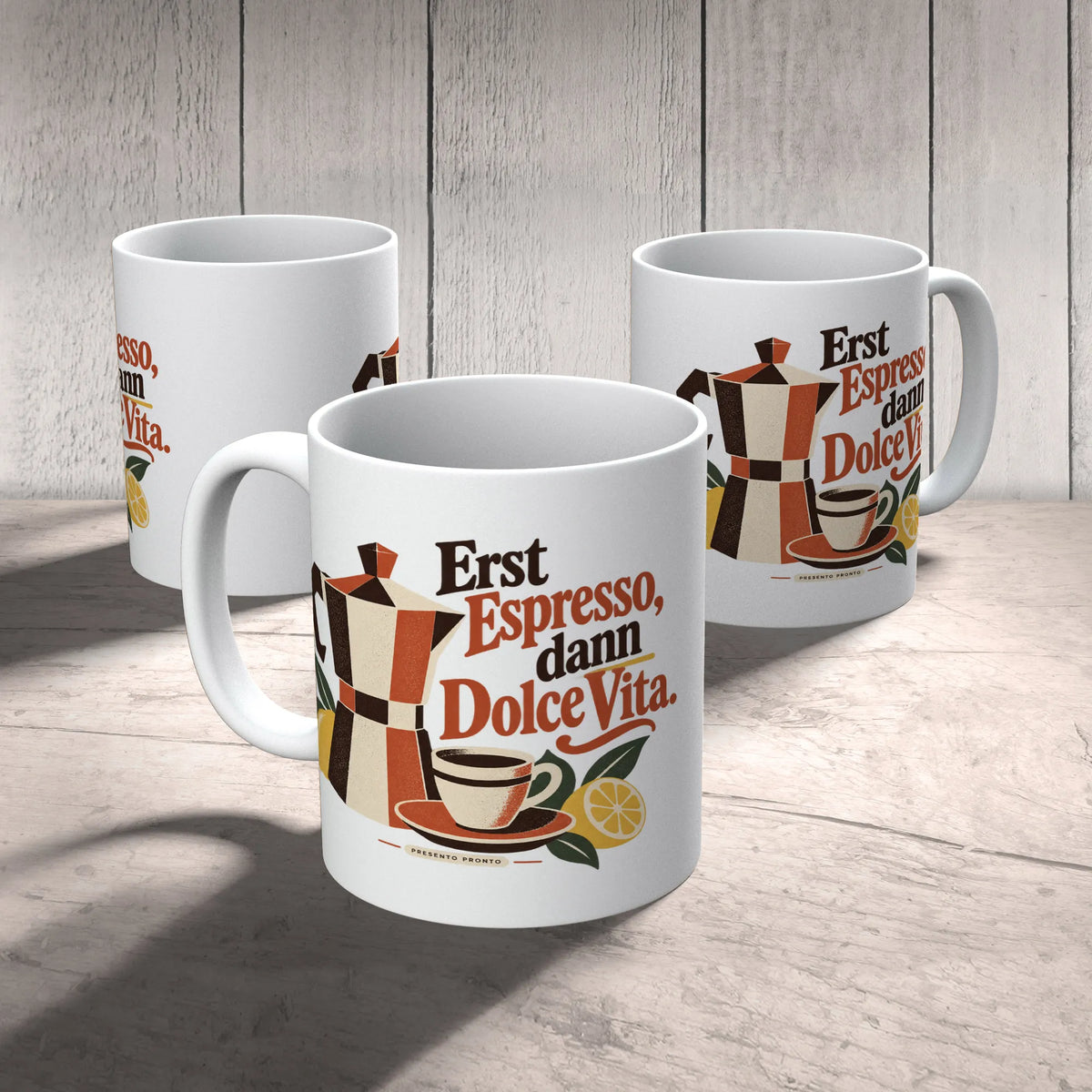 Lustige italienische Kaffeetasse für Italienfans