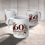 Elegante Tasse zum 60. Geburtstag für Frauen mit Blumen|p:2017303|h:7dab9ef75cddc7f53dd714d10dd25419