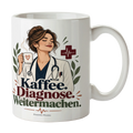Elegante Tasse für Ärztin mit Stethoskop