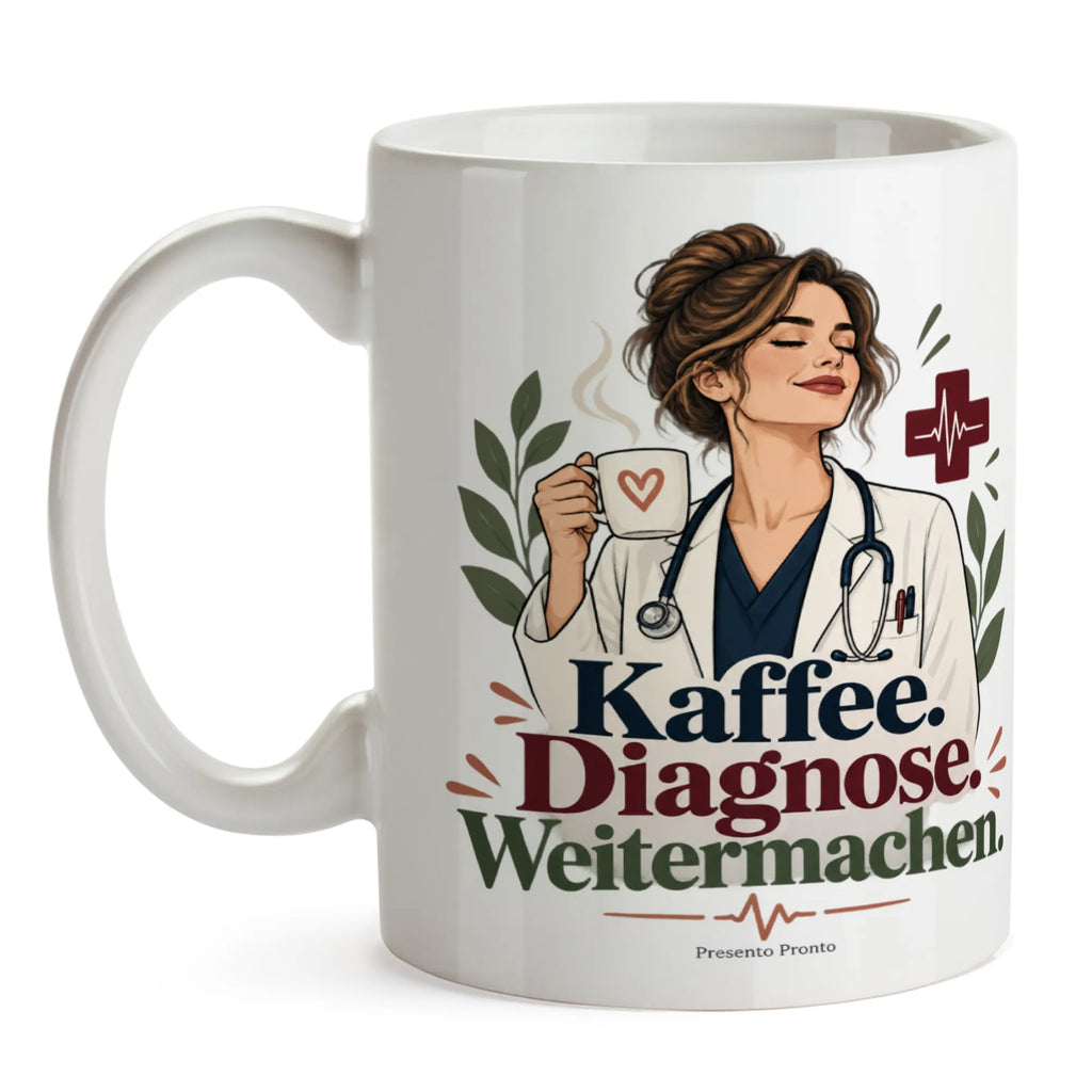 Elegante Tasse für Ärztin mit Stethoskop|p:2017305|h:e96b7c4927932cc50c8dc4c7287ad469