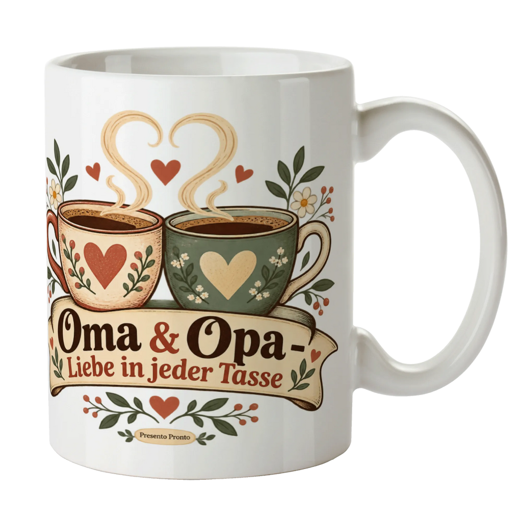 Herzliche Tasse für Oma und Opa mit Vintage-Tassen|p:2017306|h:3698723366da92eabf72e24d6ae74687
