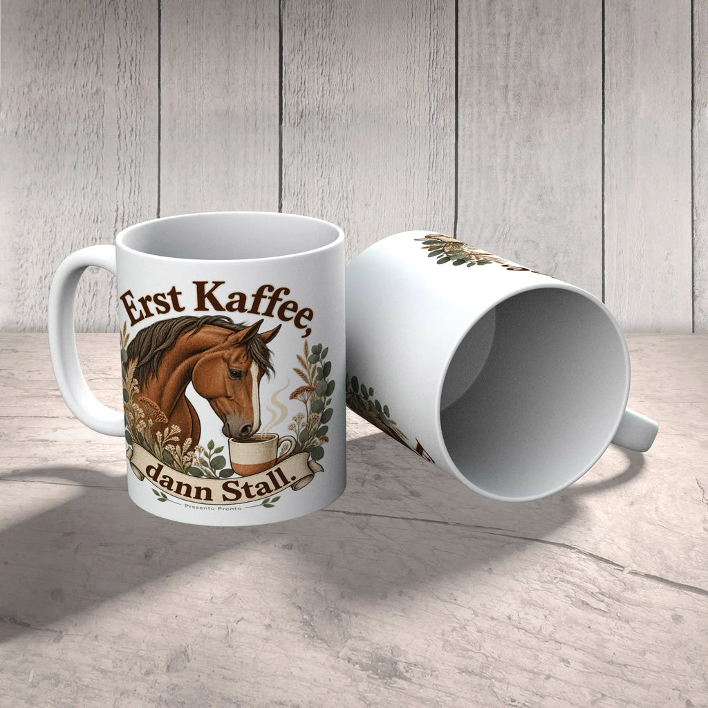 Lustige Kaffeetasse für Pferdefans mit Warmblutpferd|p:2017307|h:da19d85a7d29381a8576a23ddee893fc