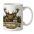 Traditionelle Kaffeetasse für Jäger mit Hirschkopf