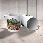 Herzliche Österreich Souvenir Tasse mit Berggipfel|p:2017313|h:fb136e30669252b2b5194c606328c2fa
