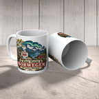 Nostalgische Kaffeetasse für Norwegenfans mit Berghütte|p:2017315|h:99174aa22c2320a6f8660e367025c06a