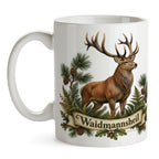 Stolze Kaffeetasse für Jäger mit Rothirsch|p:2017317|h:684b74245d0edf99a0acfc74631fb0b3