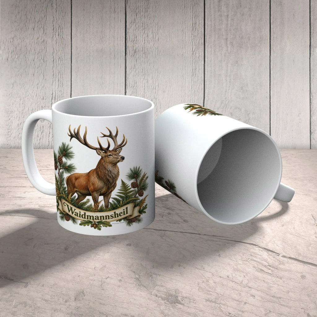 Stolze Kaffeetasse für Jäger mit Rothirsch|p:2017317|h:b35ef0e95a38193efef1f208b0aab064