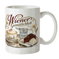 Elegante Österreich Souvenir Tasse mit Sachertorte für Wienliebhaber