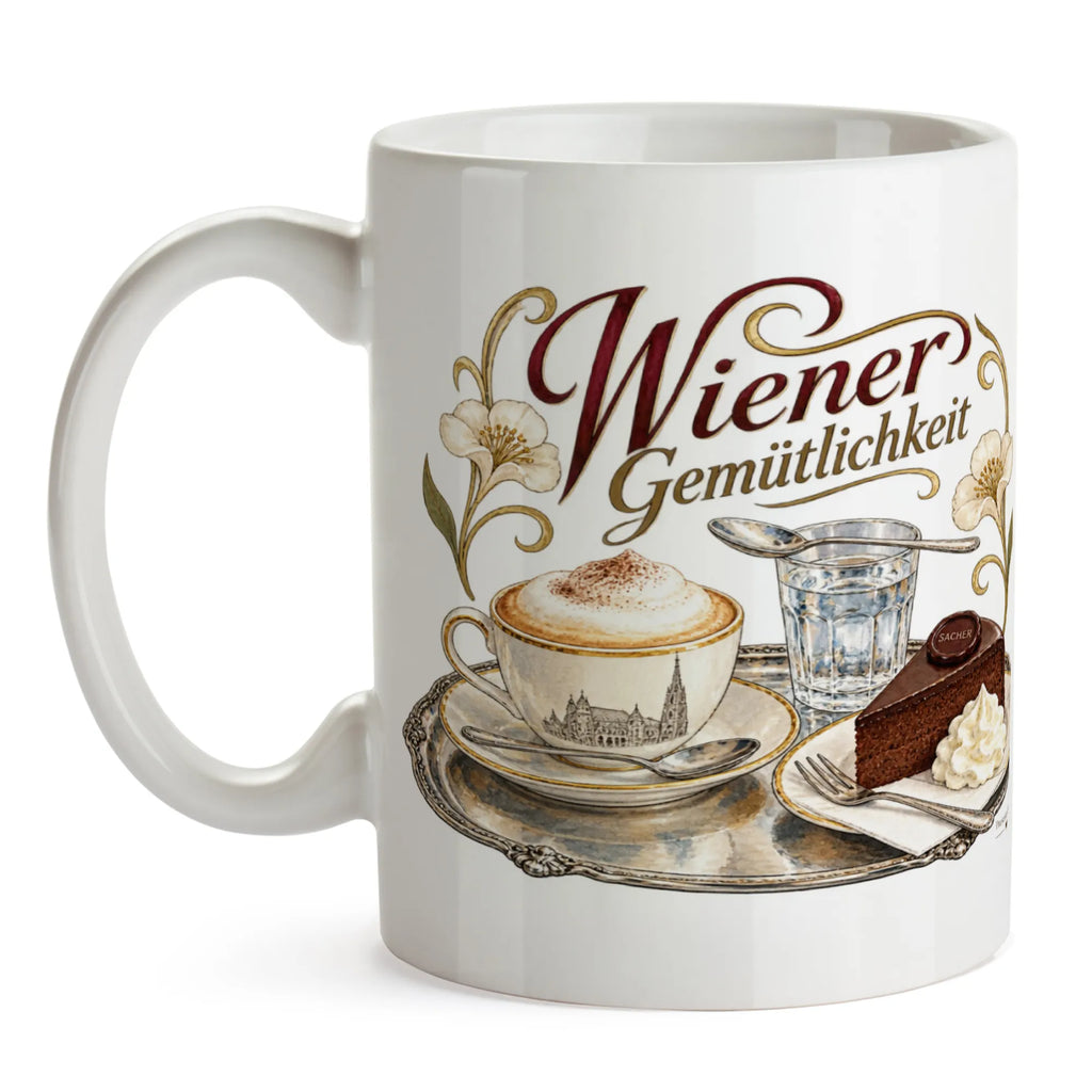 Elegante Österreich Souvenir Tasse mit Sachertorte für Wienliebhaber|p:2017318|h:8e531dbce28fdf2fb6a35c3918505a01