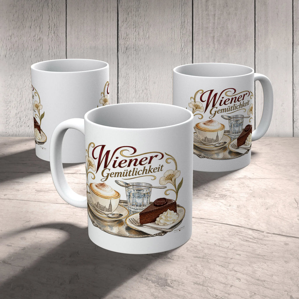Elegante Österreich Souvenir Tasse mit Sachertorte für Wienliebhaber|p:2017318|h:24a149200d0e3f90f6a5b54f01027204