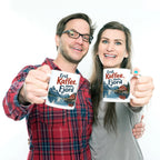 Lustige Kaffeetasse für Norwegenfans mit roter Hütte am Fjord|p:2017319|h:aead992bb22aefb7b7e0fd4fcfd4cd50