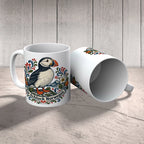 Gemütliche Kaffeetasse für Norwegenfans mit Papageientaucher|p:2017320|h:923b5150f187e5a59ceb1aea1bbfb1fd