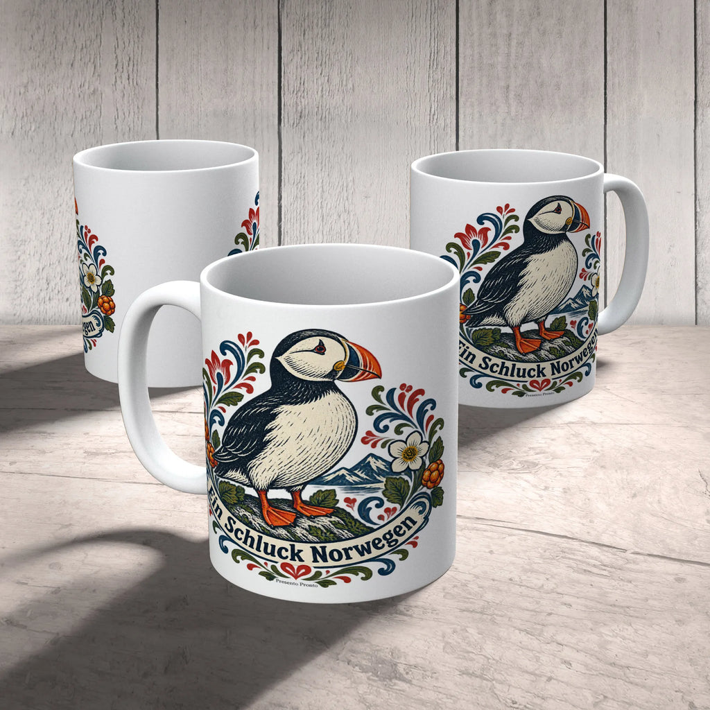 Gemütliche Kaffeetasse für Norwegenfans mit Papageientaucher|p:2017320|h:1fd75eab49bdf4a4508b7ac7f0865c34
