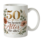 Elegante Tasse zum 50. Geburtstag für Frauen mit Zahl 50|p:2017321|h:67b0524b4a78042d71d656eb625e084e