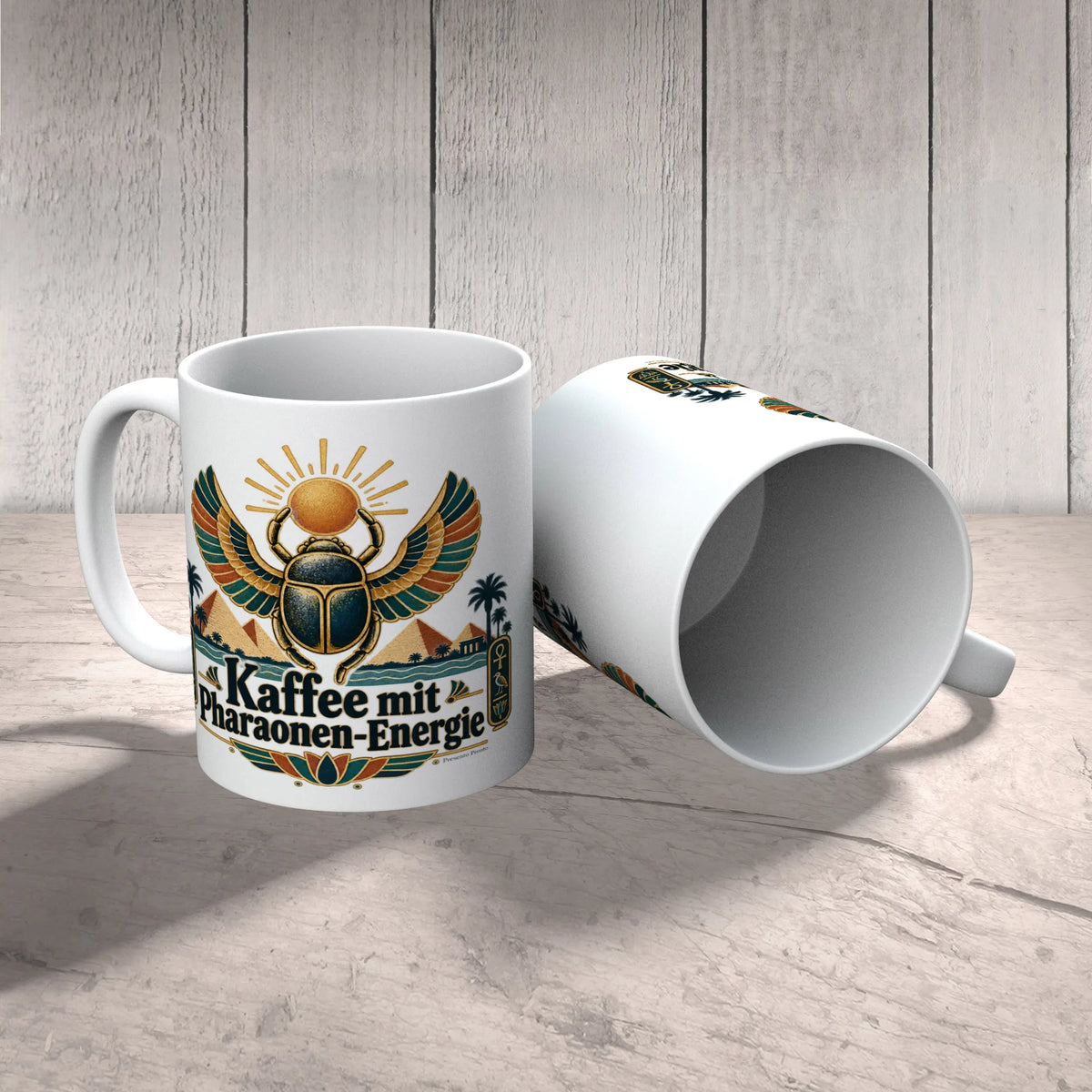 Lustige Ägypten Tasse für Fans mit Skarabäus