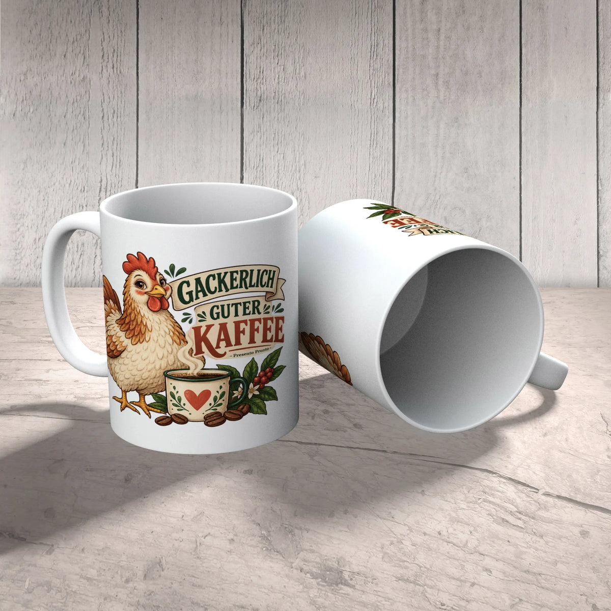 Lustige Tasse mit Huhn für Hühnerfans