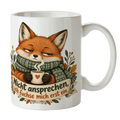 Lustiger Kaffeebecher mit Fuchs für Morgenmuffel