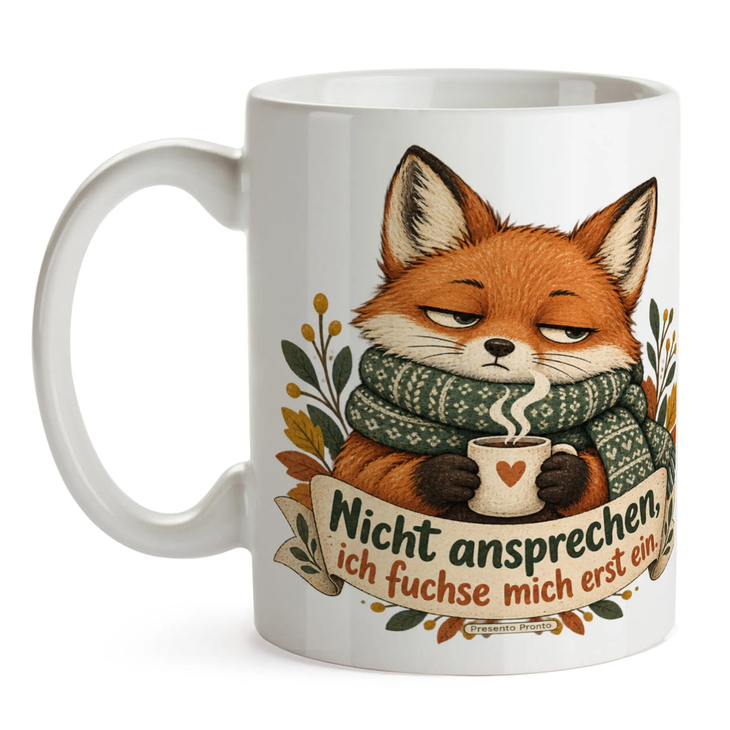 Lustiger Kaffeebecher mit Fuchs für Morgenmuffel|p:2017326|h:5302a229ddd19e01c3e4501e8c701184