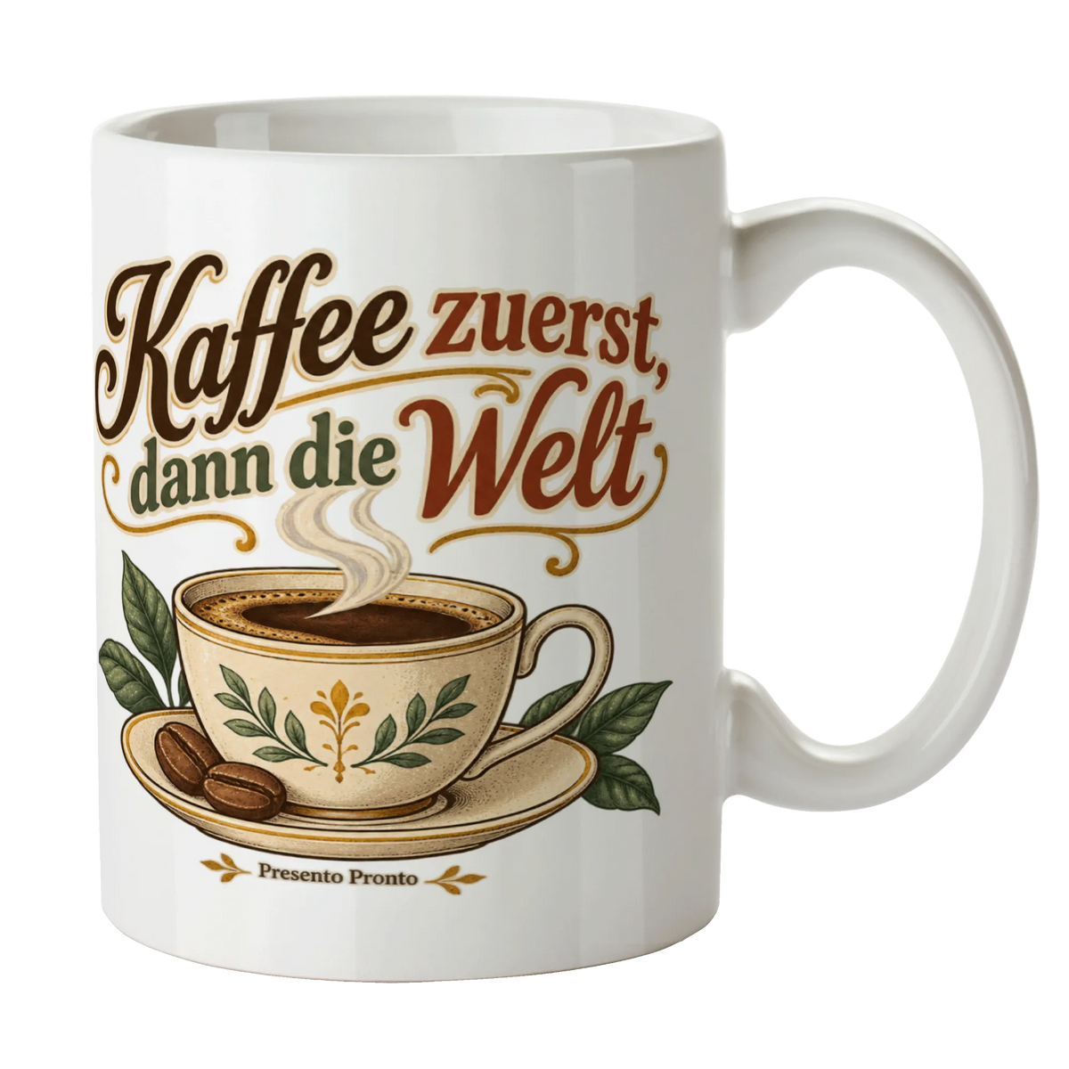Nostalgische Vintage Kaffeetasse aus Keramik für Kaffeeliebhaber
