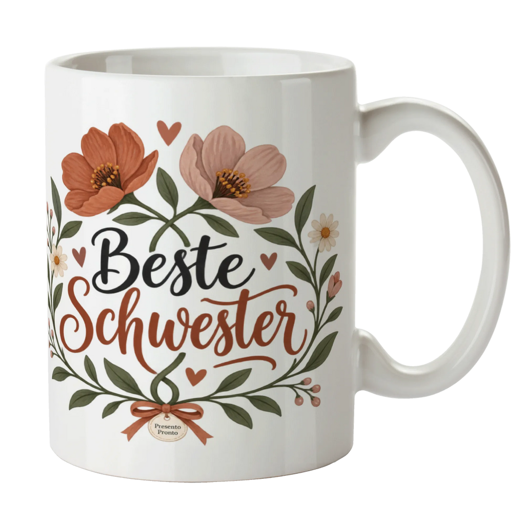 Herzliche Tasse für die Schwester mit Wildblumen|p:2017334|h:afce00203f4d9b582605a4dc79b43baf