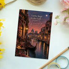 Romantische Postkarte Venedig für Verliebte mit Gondel|p:2017343|h:e007422765362c37271b863122f49417