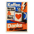 Lustige Postkarte für Lehrer mit Kaffeetasse