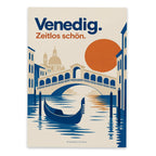 Elegante Postkarte aus Venedig mit Rialtobrücke und Gondel|p:2017355|h:9830ef8484a22b08d0e2ae9ab2d47fe2