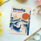 Elegante Postkarte aus Venedig mit Rialtobrücke und Gondel|p:2017355|h:b298342bf03d9909c87bac2201db8982