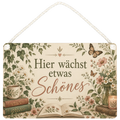 Inspirierendes Schild für Teenager mit offenem Buch
