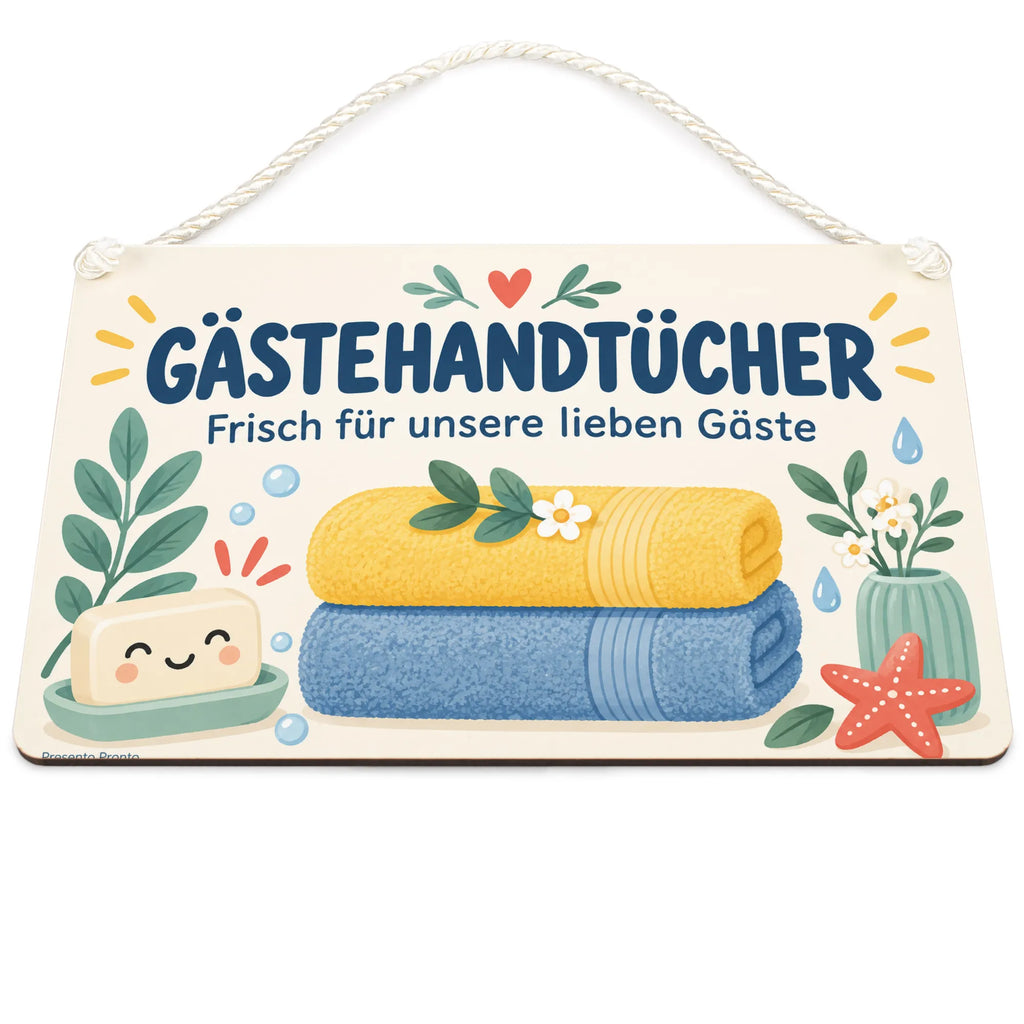 Fröhliches Schild für Gästehandtücher mit lächelnder Seife|p:2017396|h:a54b1d405a6e29e620deea141c78e1c7