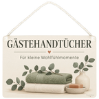Elegantes Schild für Gästehandtücher mit Eukalyptus|p:2017404|h:8acd2ce599a64bf513e671802d767637