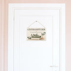 Elegantes Schild für Gästehandtücher mit Eukalyptus|p:2017405|h:fe106e5e2e3c771862b449e8890b77ff