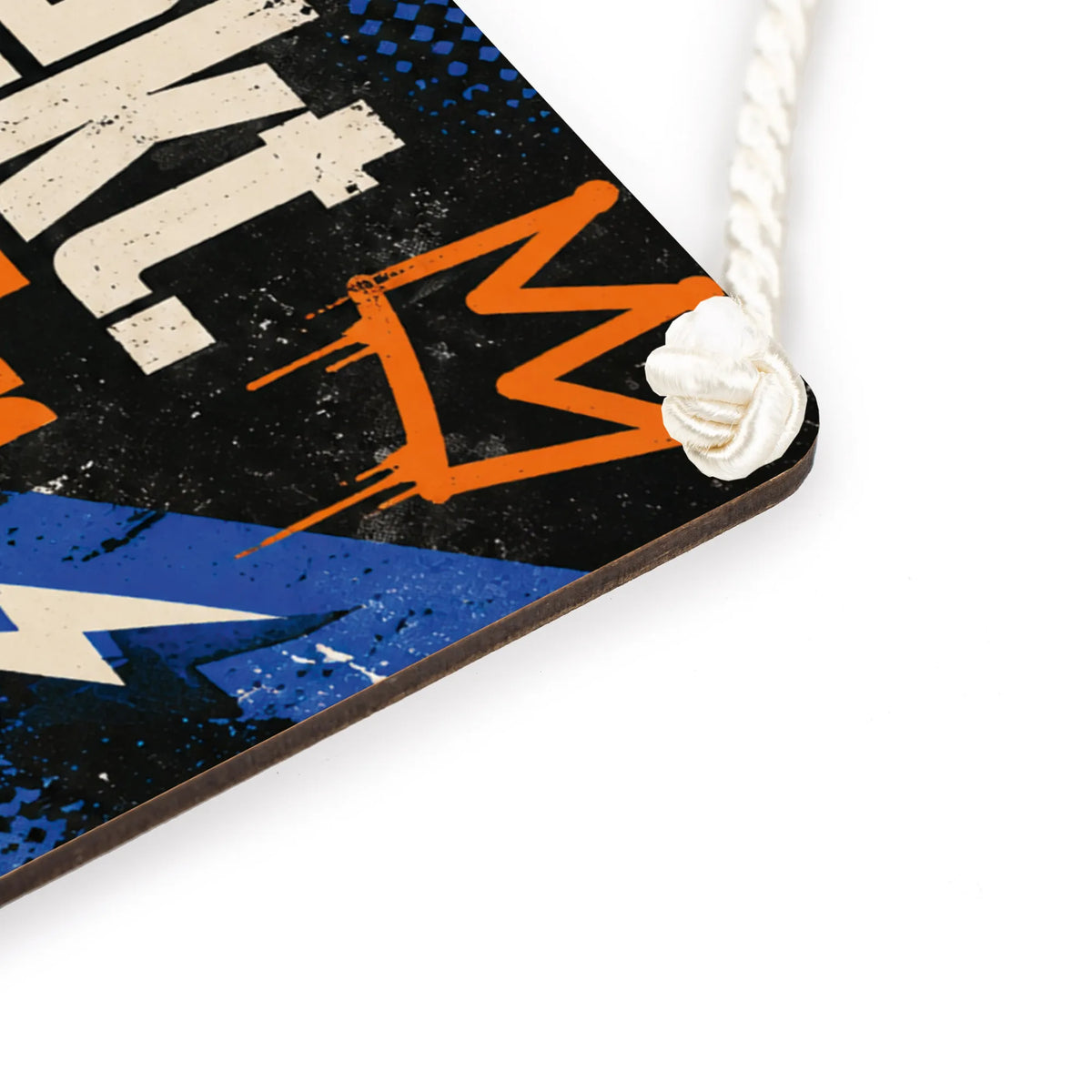 Cooles Schild für Teenager mit Skateboard
