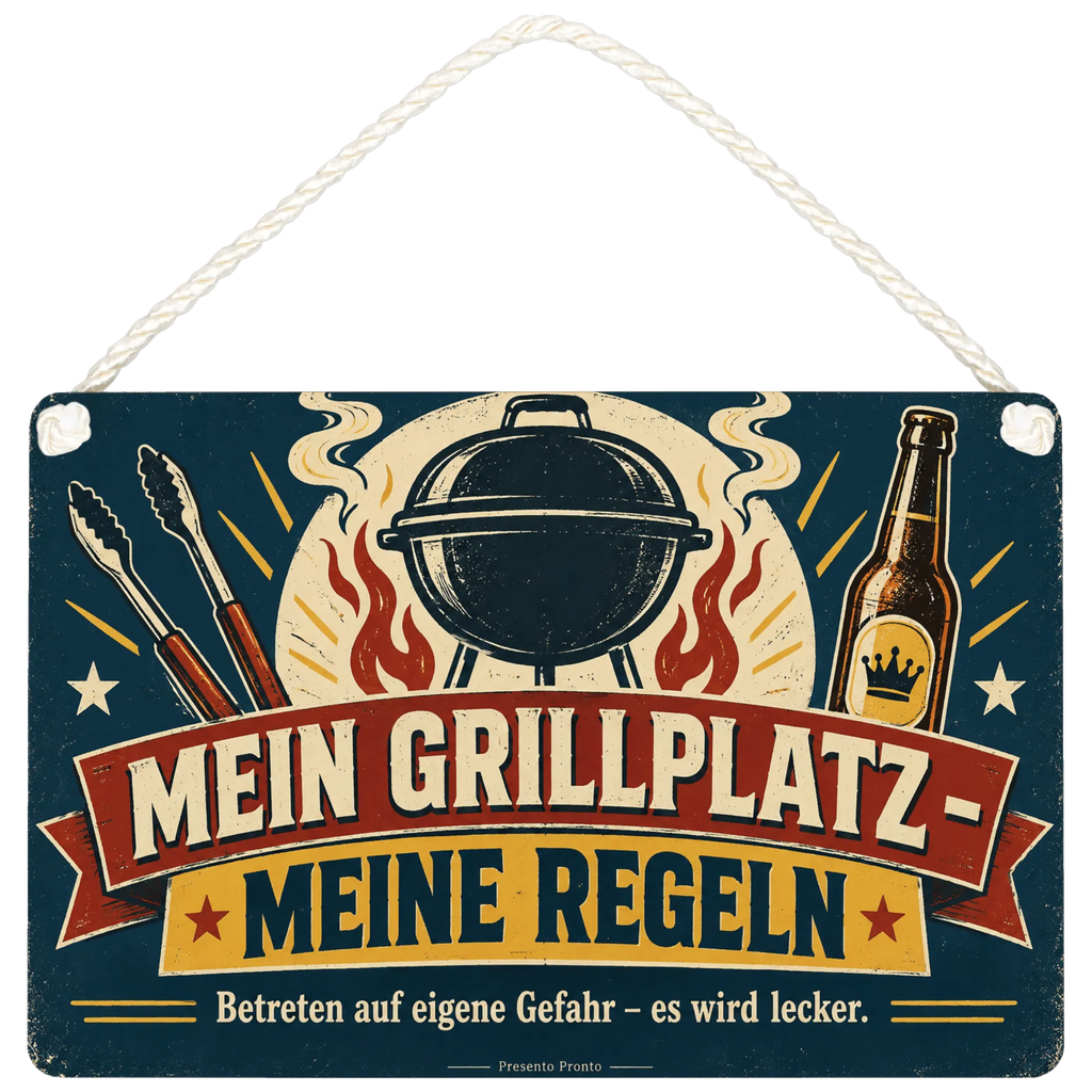 Lustiges Schild für den Grillplatz mit Kesselgrill|p:2017419|h:07fa6ab8205b1335e3ab584b222804ae