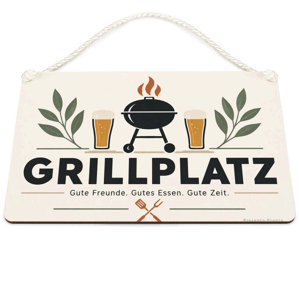 Lustiges Schild für den Grillplatz mit Grill und Biergläsern|p:2017426|h:5f7bcd996047911f5555bc811010871f