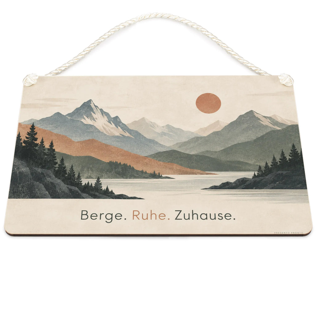 Ruhiges Holzbild mit Bergen bei Sonnenaufgang für Naturliebhaber|p:2017456|h:13a2d8f688af190a07971dc5af451957
