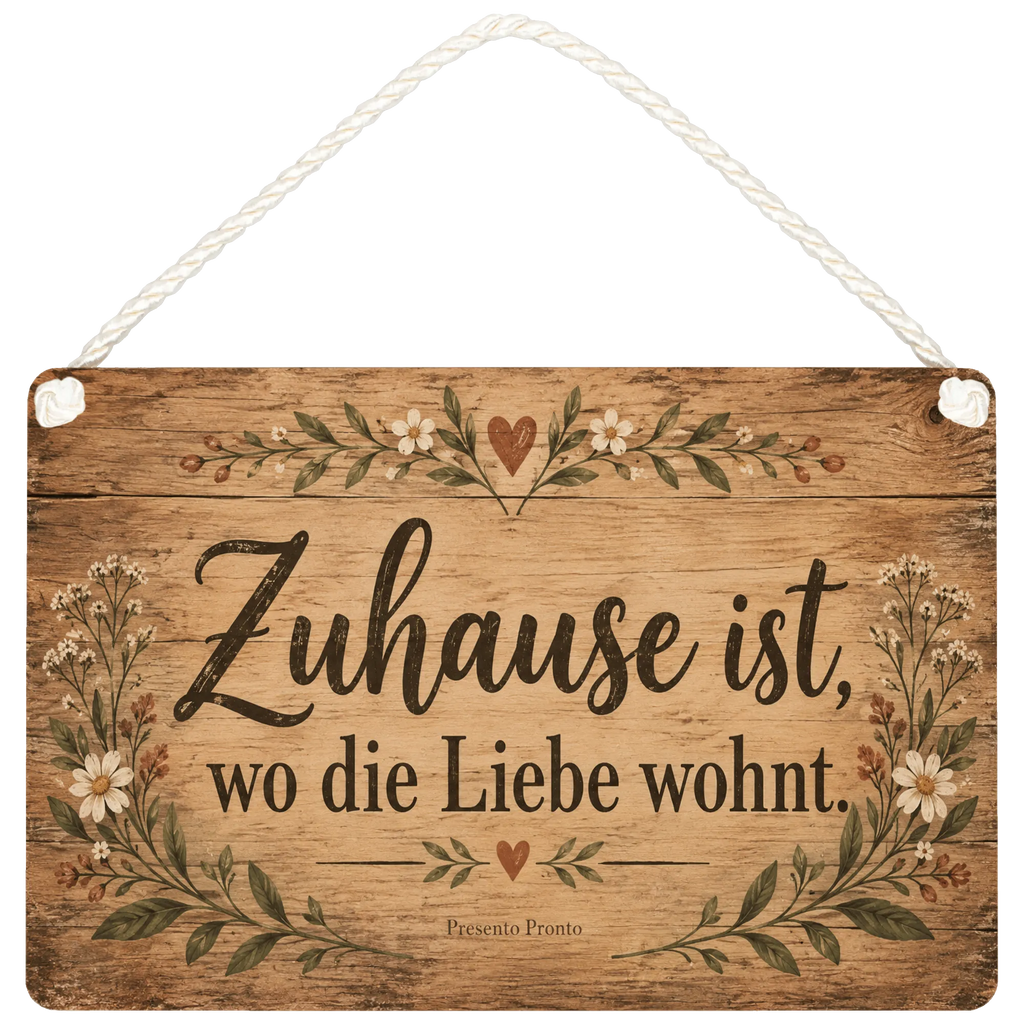 Gemütliches rustikales Holzschild für Zuhause mit Wildblumen|p:2017464|h:e55763cf3488f438dcc475ea913b2a11