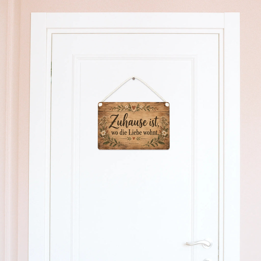 Gemütliches rustikales Holzschild für Zuhause mit Wildblumen|p:2017464|h:53b8eab3065047157673f4fe957425c6