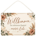Elegantes Schild zur Hochzeit mit Trockenblumen|p:2017475|h:73c959e53e9a9534cc14877dc263c817