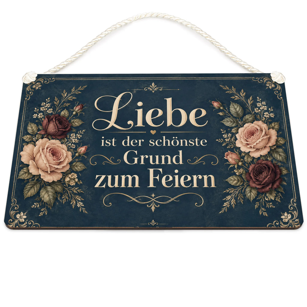 Romantisches Schild zur Hochzeit mit Rosen|p:2017477|h:30a57cd071faf32ab8127e577fa93048