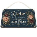 Romantisches Schild zur Hochzeit mit Rosen|p:2017477|h:30a57cd071faf32ab8127e577fa93048