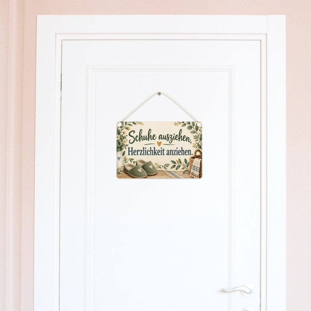 Lustiges Schild zum Schuhe ausziehen für Gäste mit Hausschuhen|p:2017608|h:bcab90c4a44c20af3f38c70b6d59a93d